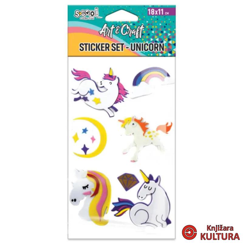 KRAFT UKRASNI STIKER 3D UNICORN SC2606 