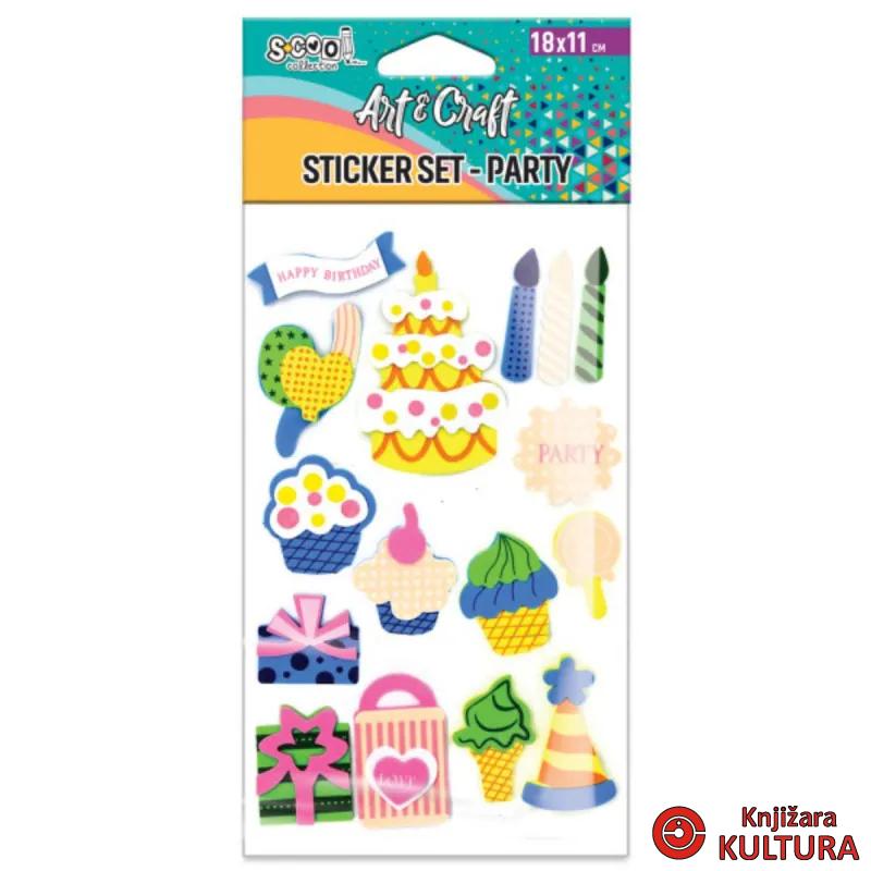 KRAFT UKRASNI STIKER 3D PARTY SC2607 