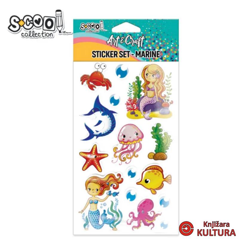KRAFT UKRASNI STIKER 3D MORSKE RIBE SC2806 