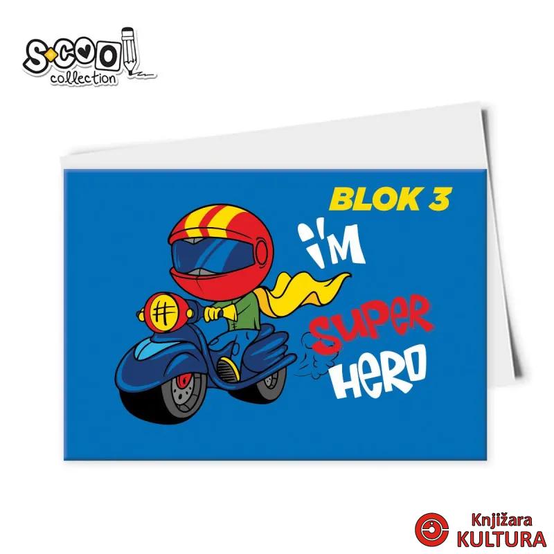 BLOK ZA CRTANJE BOYS DESIGN No.3 330*220MM 10SHEETS 110GR 