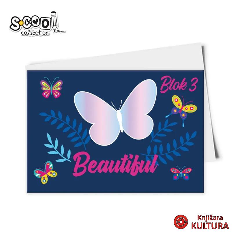 BLOK ZA CRTANJE GIRLS DESIGN No.3 330*220MM 10SHEETS 110GR 