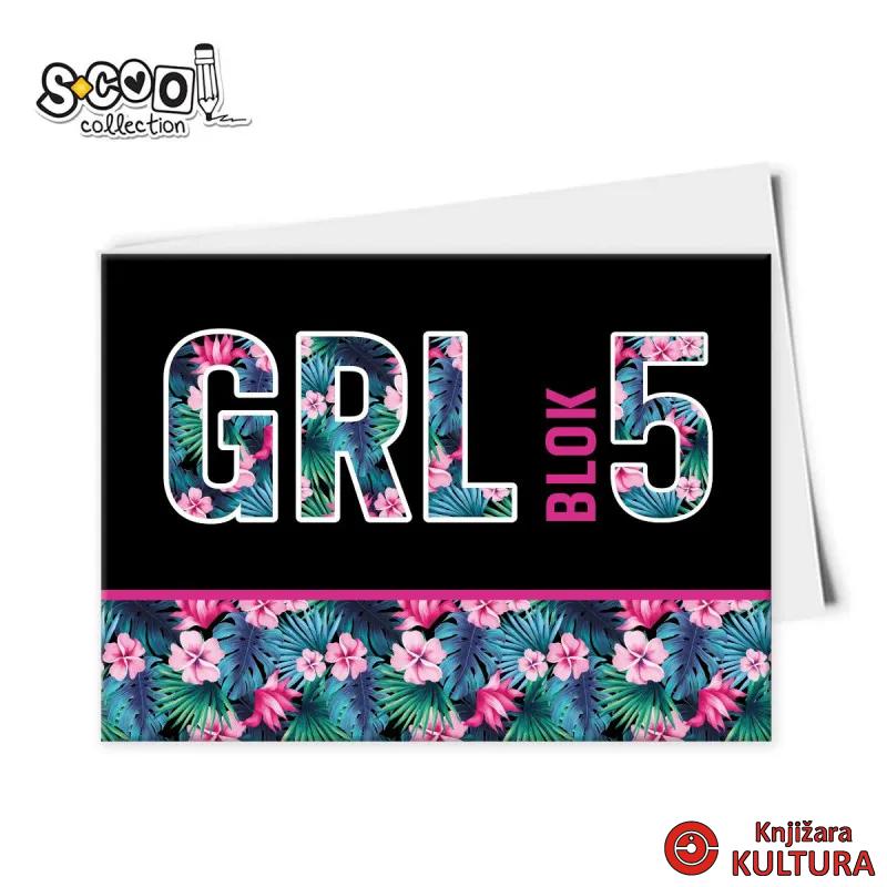 BLOK ZA CRTANJE No.5 GIRLS DESIGN 405*292MM 10SHEETS 110GR 