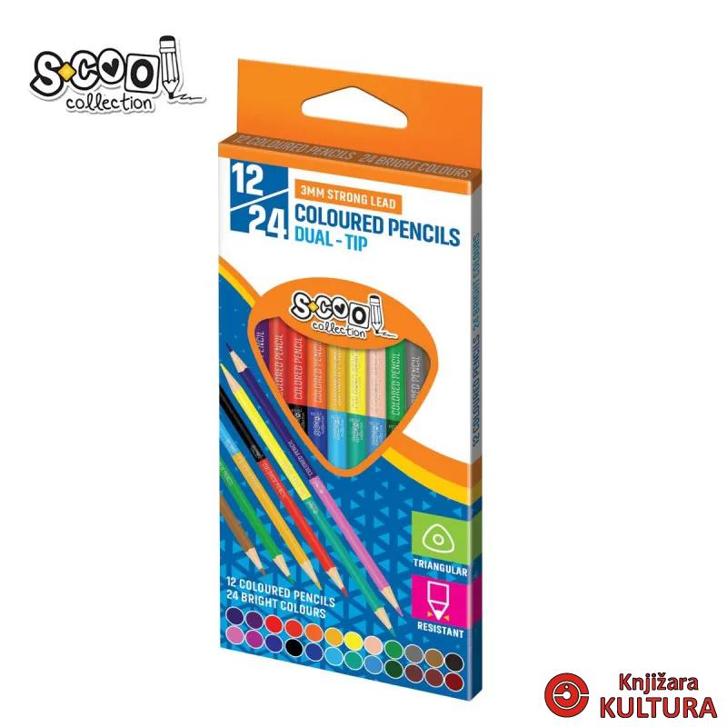 DRVENE BOJE SET DUAL TIP 3MM 12/1 