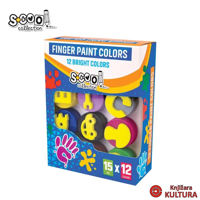 FINGER PAINT COLORS 12/1 15ML 
