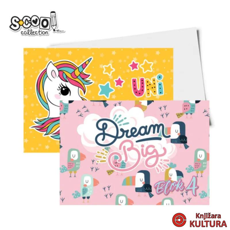 BLOK ZA CRTANJE BR.4 ŽENSKI MIX S-COOL SC2714 