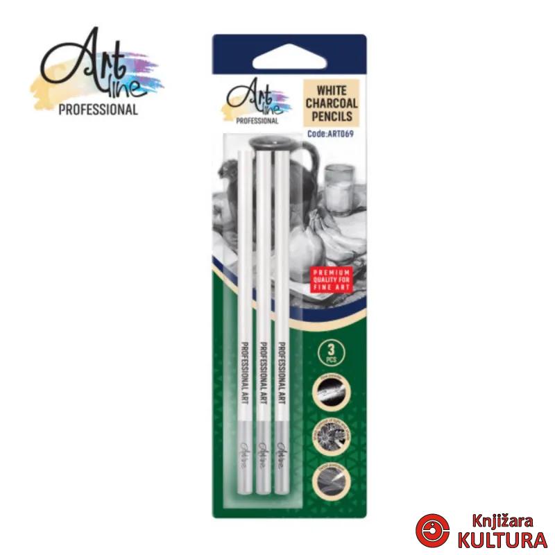 UMETNIČKI UGLJENJ U OLOVCI BELI 3PCS ART069 