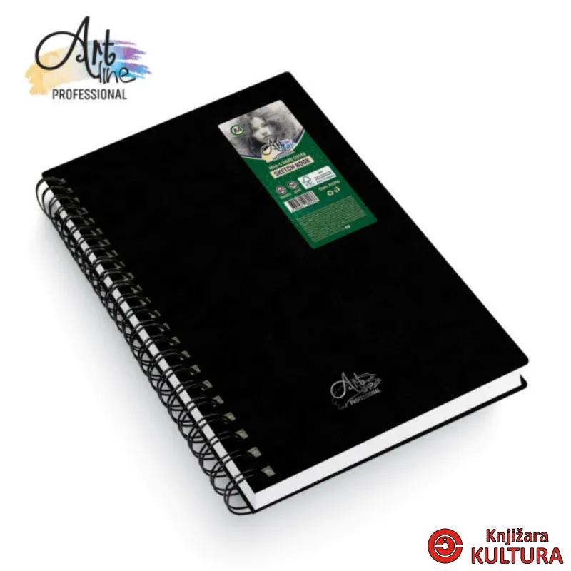 BLOK SPIRALNI ZA SKICIRANJE TP A4+ 60L.110GSM EXTRA WHITE FSC 