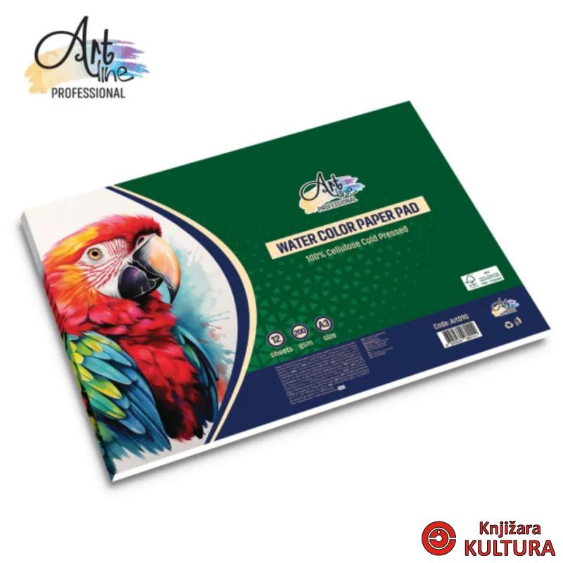 BLOK ZA AKVAREL A3. 12L. 200GSM. FSC. LANDSCAPE 