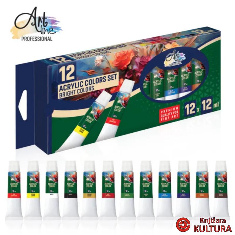 AKRILNE BOJE SET 12*12ML ART076 