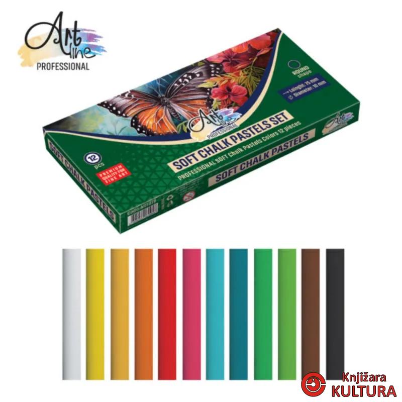 PASTELI UMETNIČKE MEKE 12PCS FI10MM ART078 