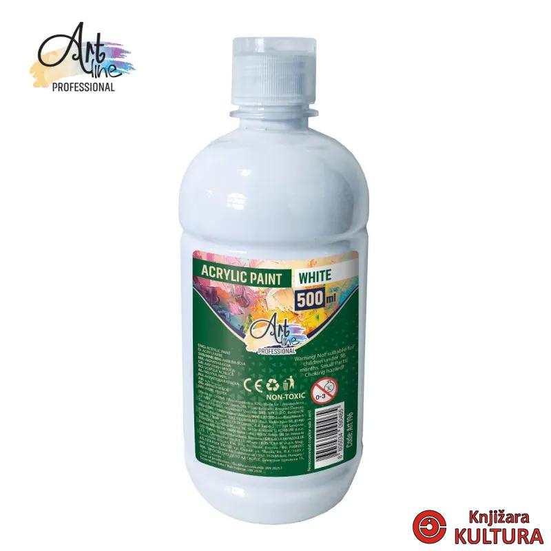 AKRILNA BOJA BIJELA 500ML 