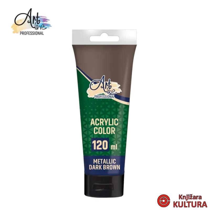 AKRILNA BOJA S-COOL 120ML  METALLIC DARK BROWN 