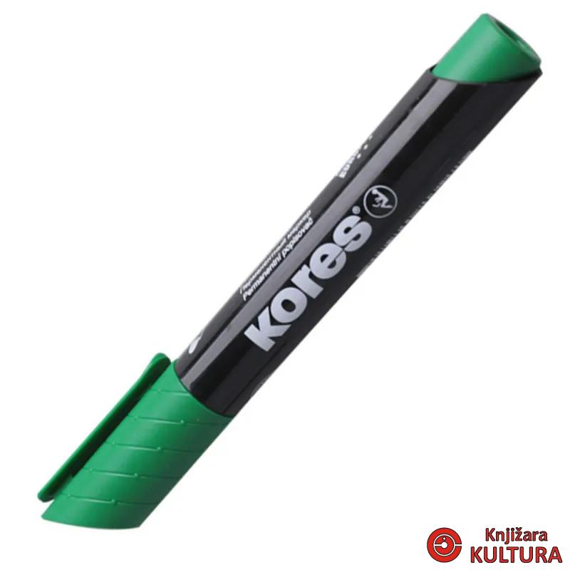 MARKER PERM.KORES ZEL.3mm 