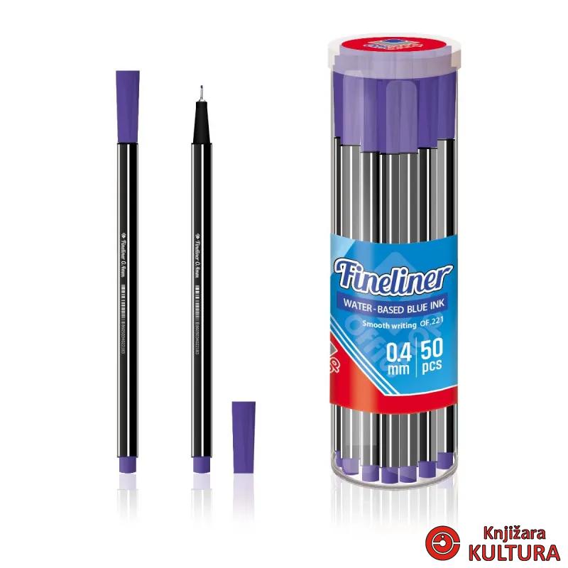 FINELINER OFFISHOP PLAVI 0.4mm 