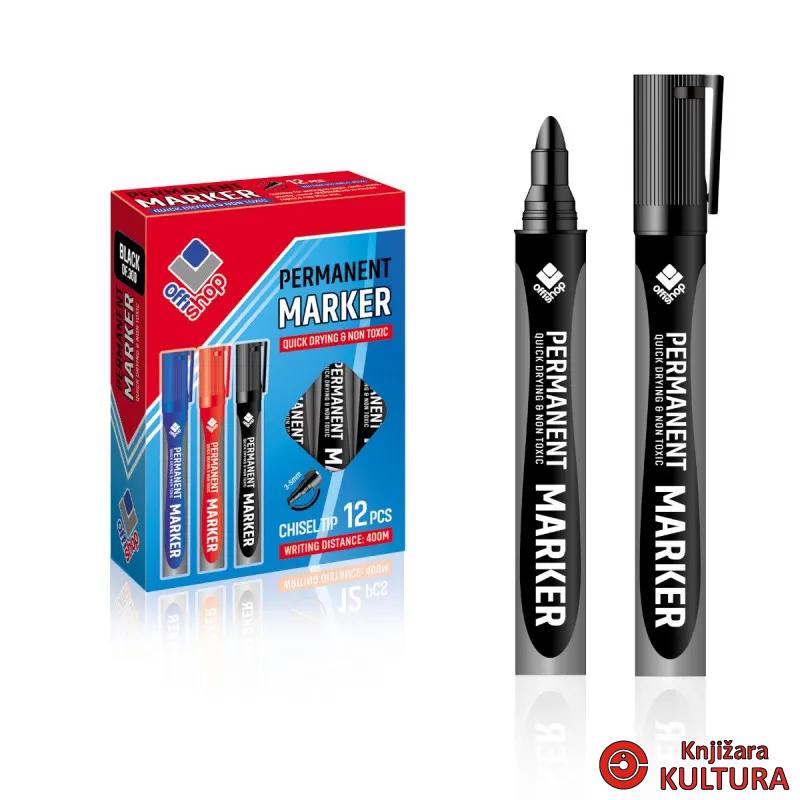 MARKER PERM.OFFISHOP OBLI CRNI 