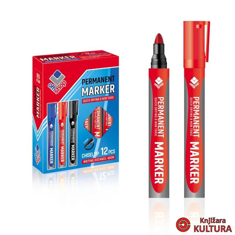 MARKER PERM.OFFISHOP OBLI CRVENI 