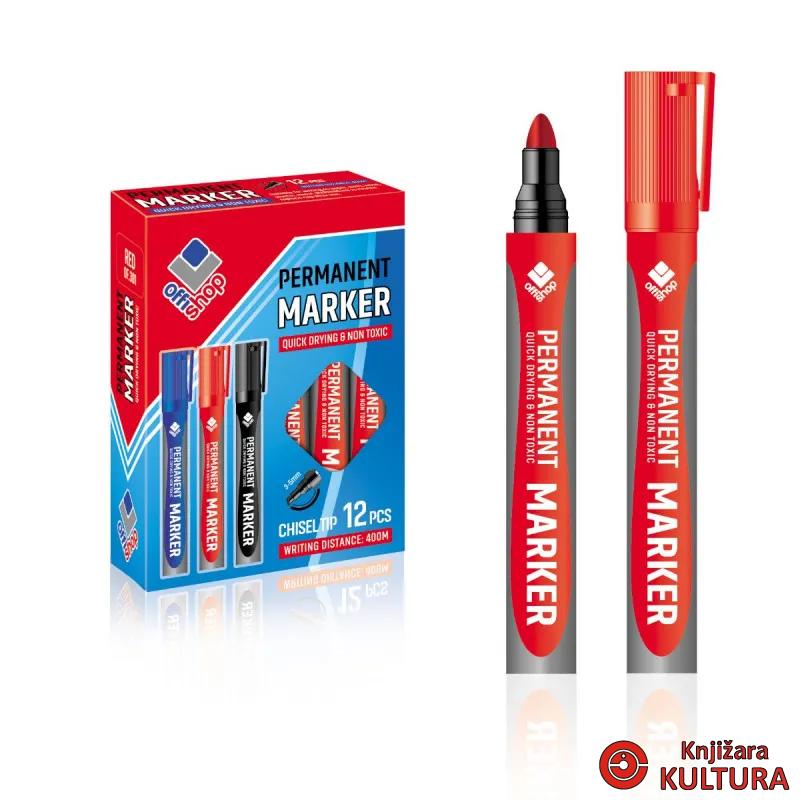 MARKER PERM.OFFISHOP OBLI CRVENI 