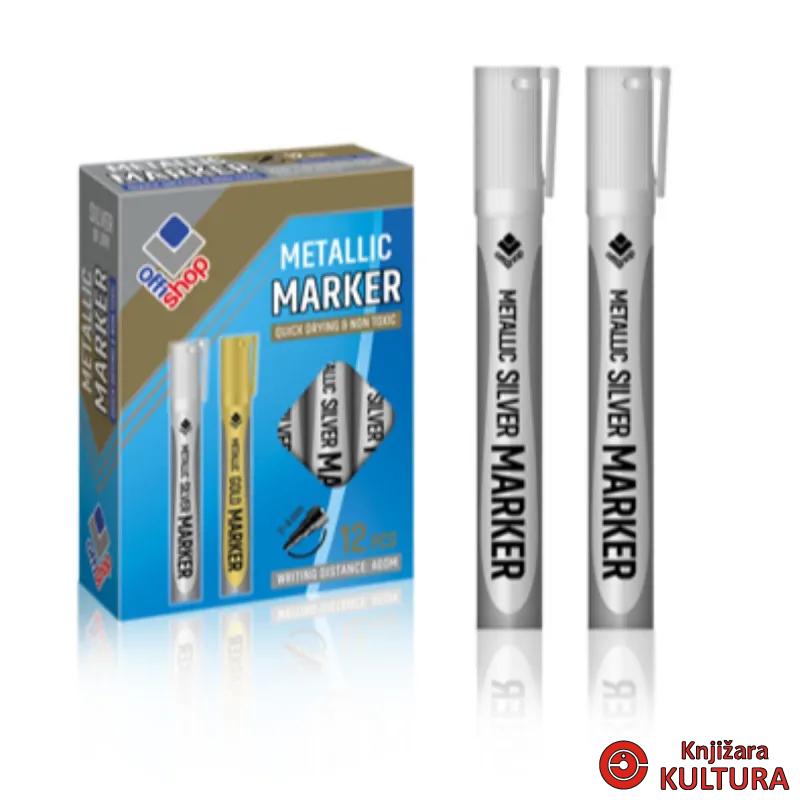 MARKER PERM.OFFISHOP SILVER 