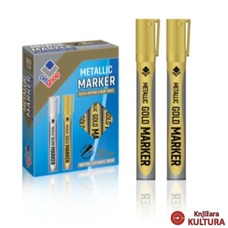 MARKER PERM.OFFISHOP GOLD 