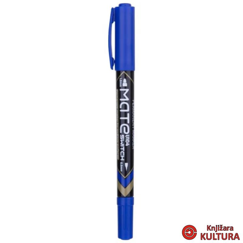 MARKER DELI PERMANENTNI 2 VRHA PLAVI OKRUGLI VRH EU10430 