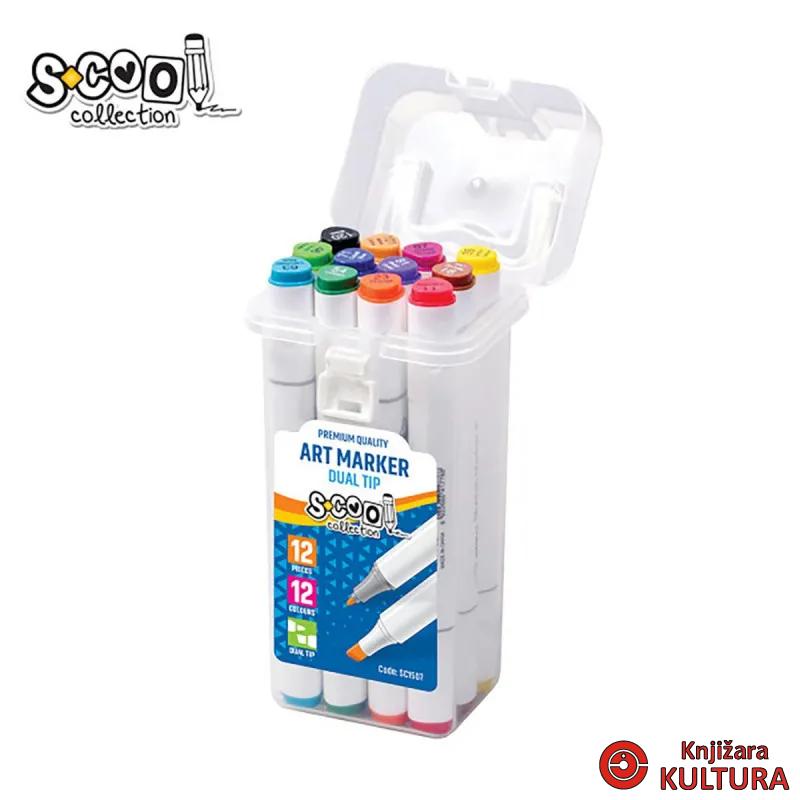 ART MARKER S-COOL 12/1 OBOSTRANI 6mm-3mm 