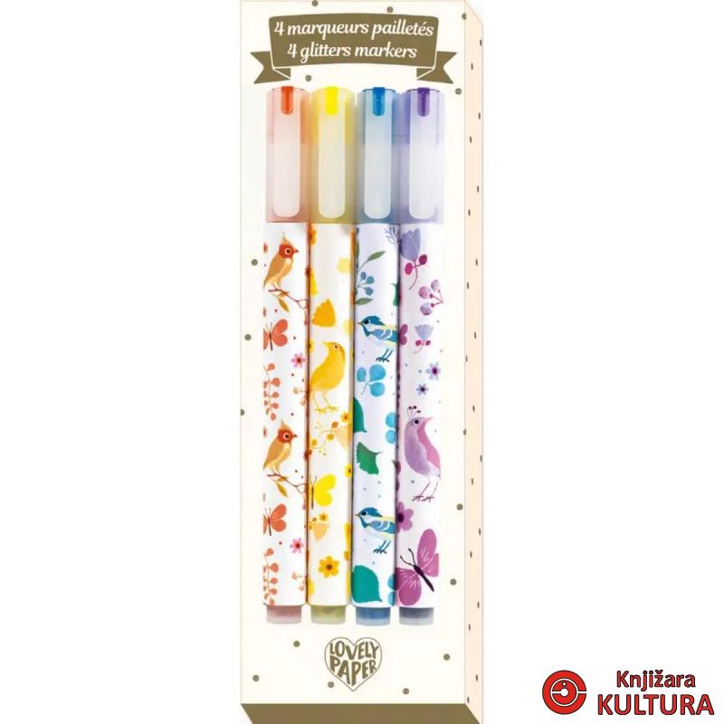 MARKERI - 4 glitters markers DD03740 