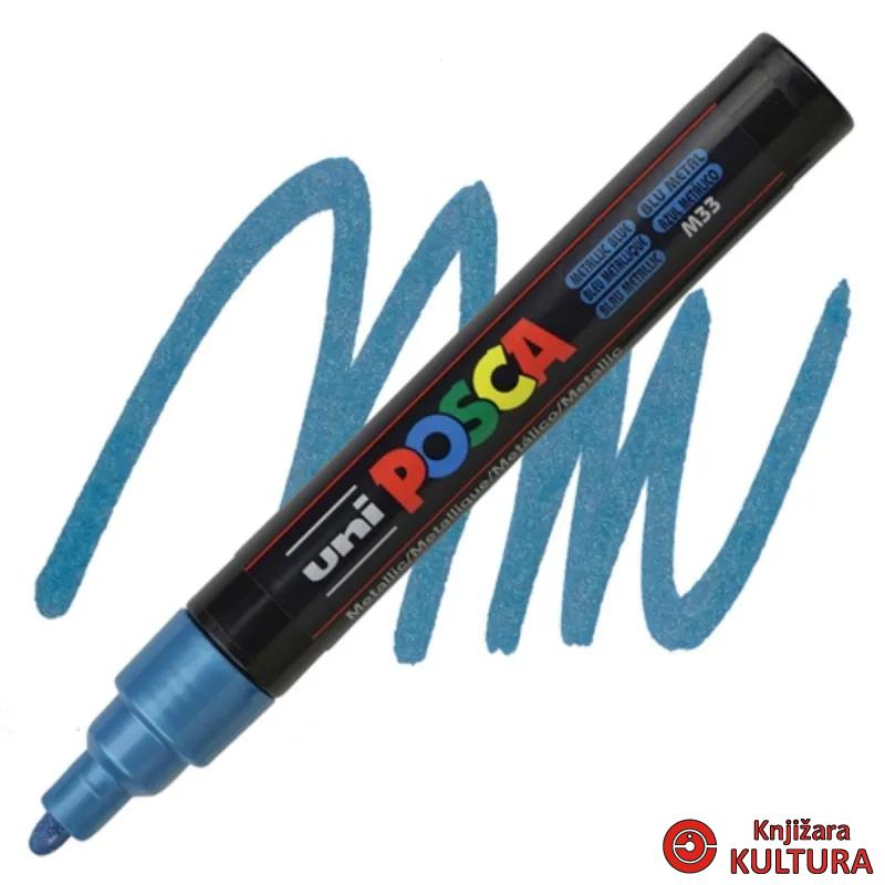 MARKER UNI PC-5M POSCA METALIK PLAVI 