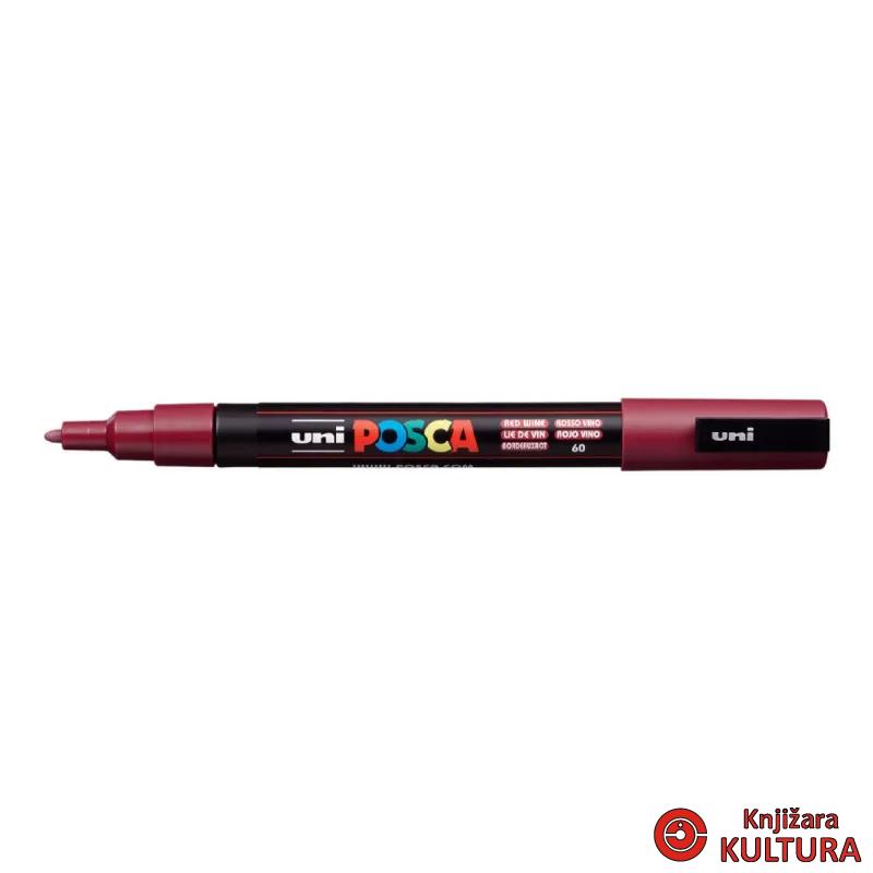 MARKER UNI PC-3M POSCA CRVENI BOJA VINA 