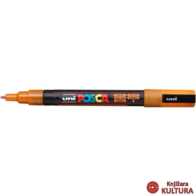MARKER UNI PC-3ML POSCA GLITER NARANDŽASTI 
