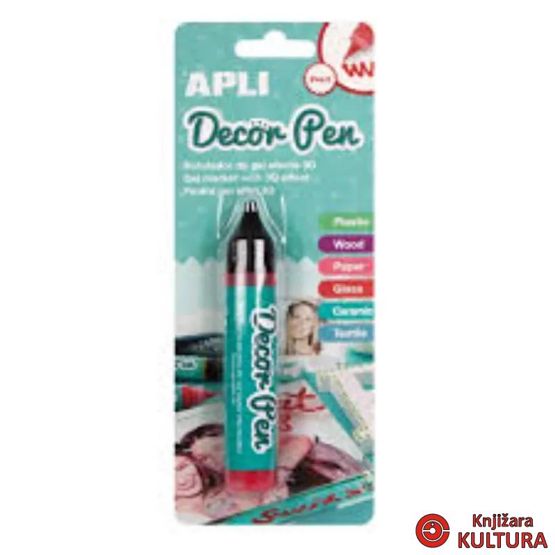GEL MARKER 3D PEARL RED 1U 
