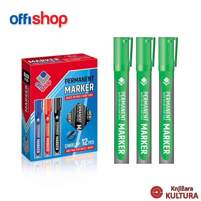 MARKER PERMANENT OBLI ZELENI 2.0-4.0 OFFISHOP 