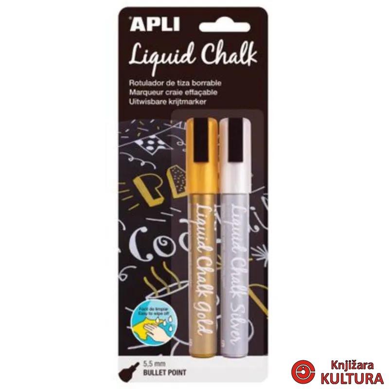 KREDA MARKER  BULLET 5,5MM GOLD/SILV 2 14847AP 