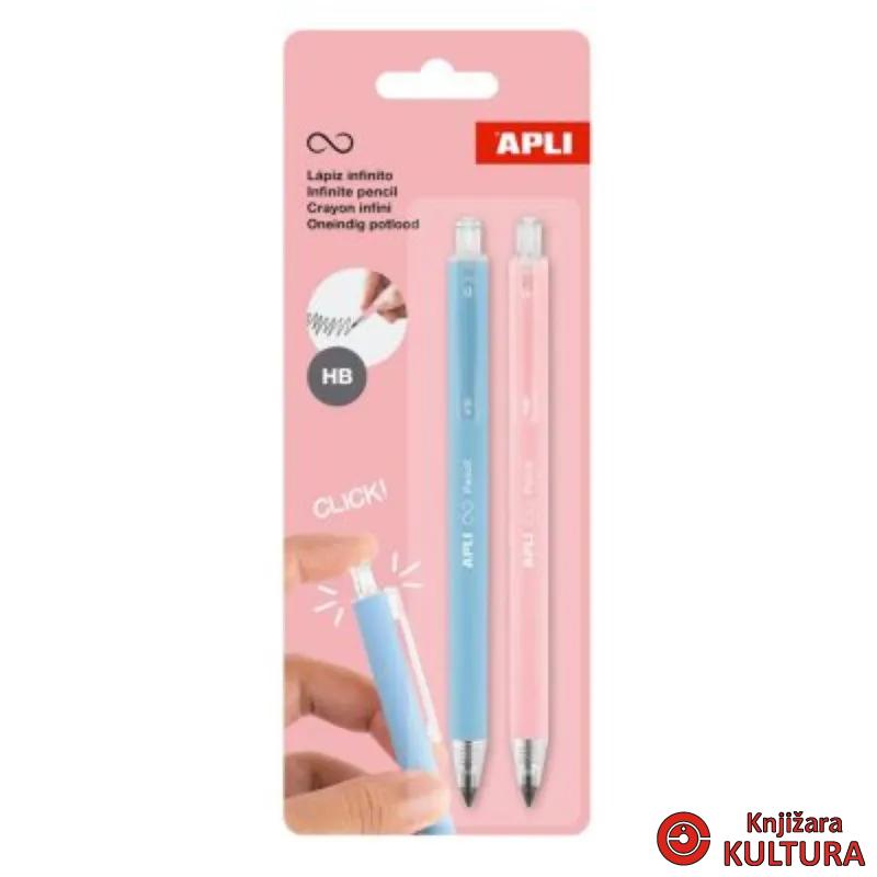 PACK 2 RETRACTABLE INFINITE PENCILS B/P 