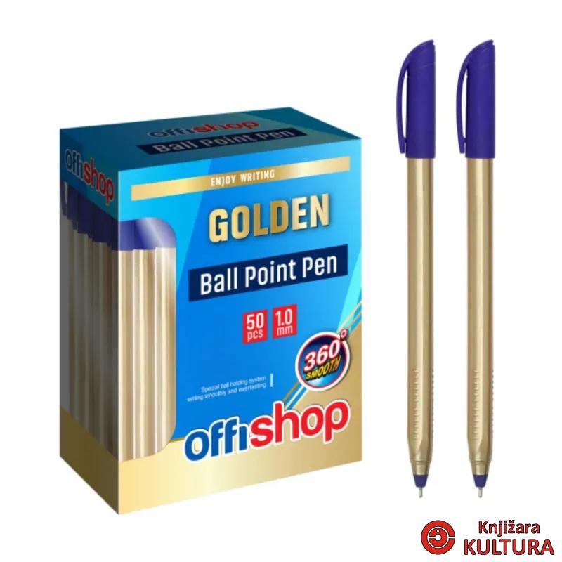 HEMIJSKA OLOVKA  GOLDEN 1,0MM BLUE 50PCS 