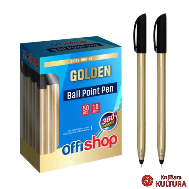 HEMIJSKA OLOVKA GOLDEN 1,0MM BLACK 50PCS 