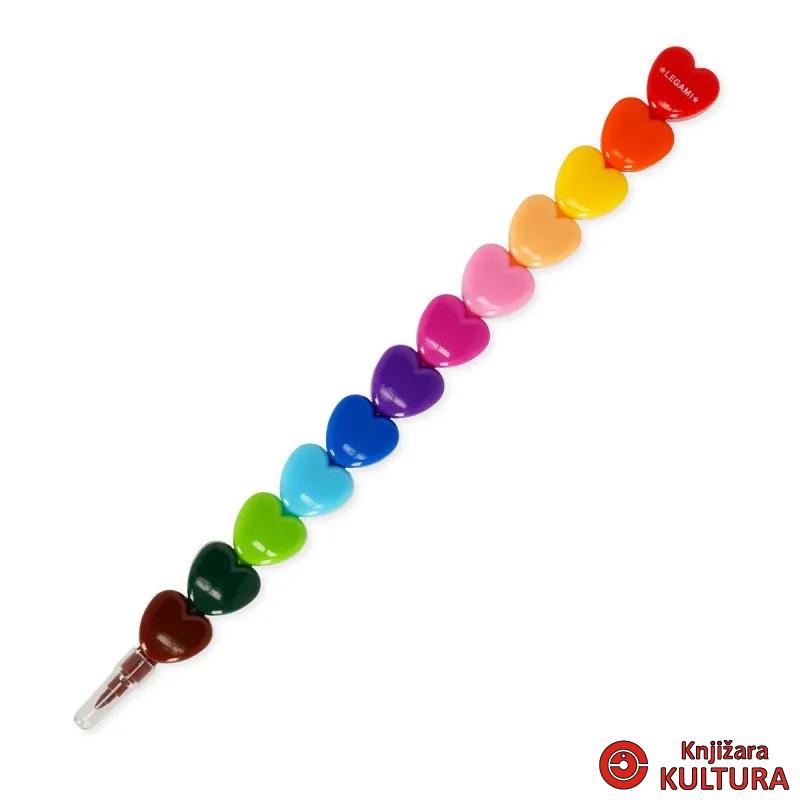 OLOVKA za bojenje 12 boja - DREAM IN COLOUR - HEART 
