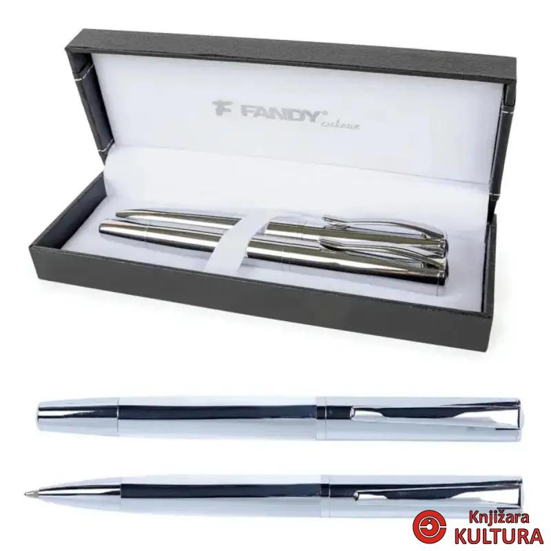 PISAĆI SET DELTA HEM.OL.+NALIV PERO SILVER 