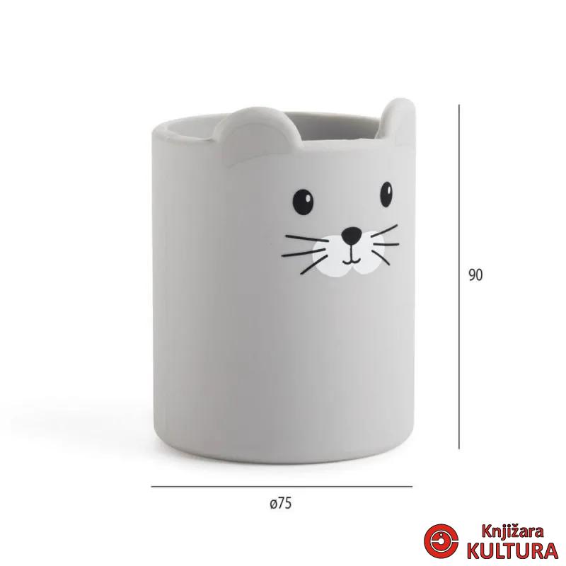 ČAŠA ZA OLOVKE SILIKONSKA B2F MOUSE 13353