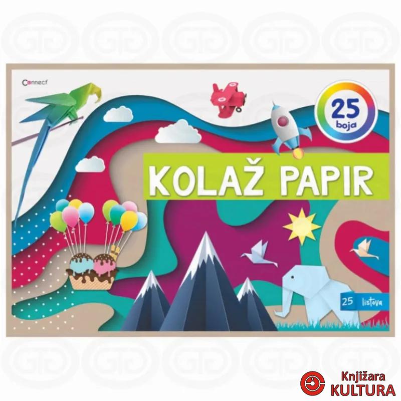 KOLAŽ PAPIR A4 25 BOJA GTG 