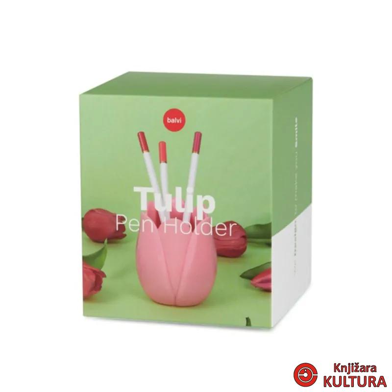 CAŠA ZA OLOVKE,Tulip,pink,plastic 