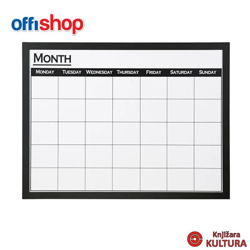 TABLA BIJELA MAGNETNA NEDELJNI PLANER 48*65CM OF496 
