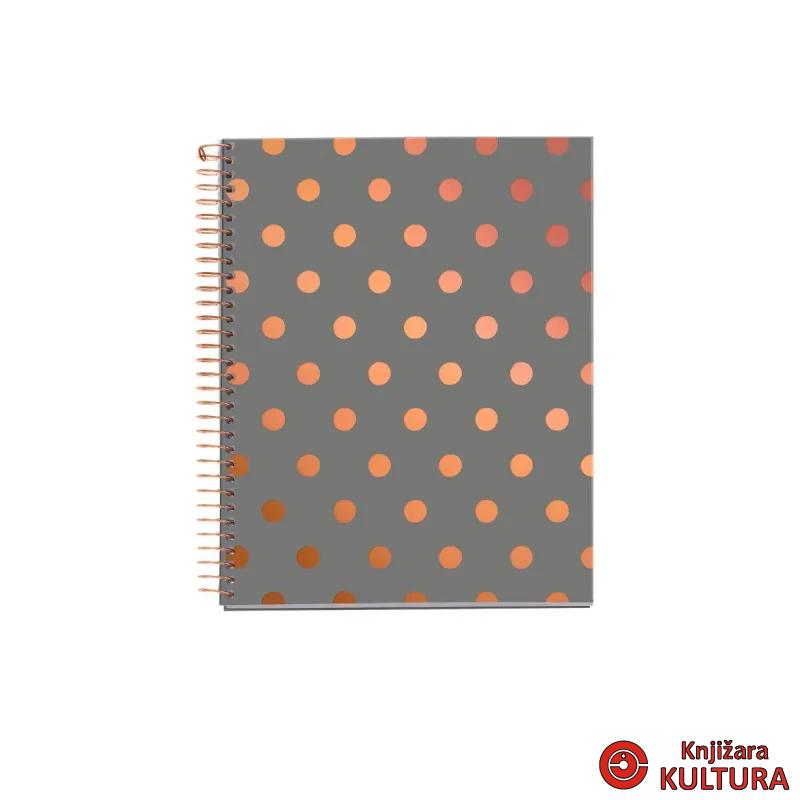 SVESKA A5 120L DITS ROSE GREY D. 