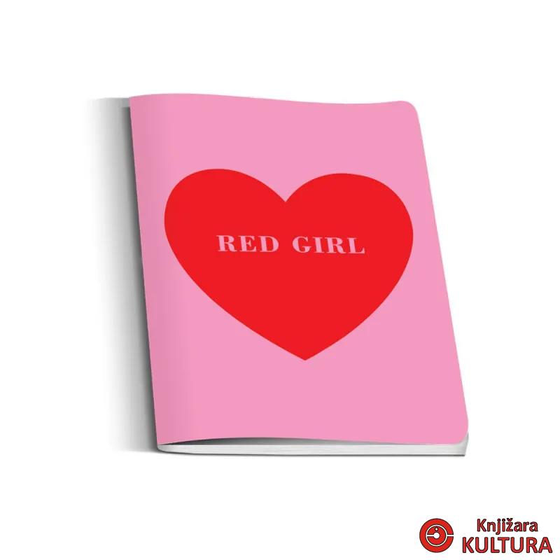 SVESKA A5 60 LISTA KARO RED GIRL 