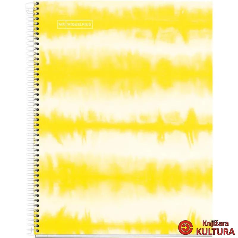 SVESKA A4 120 HOR 90G TIE DYE YELLOW NEON 