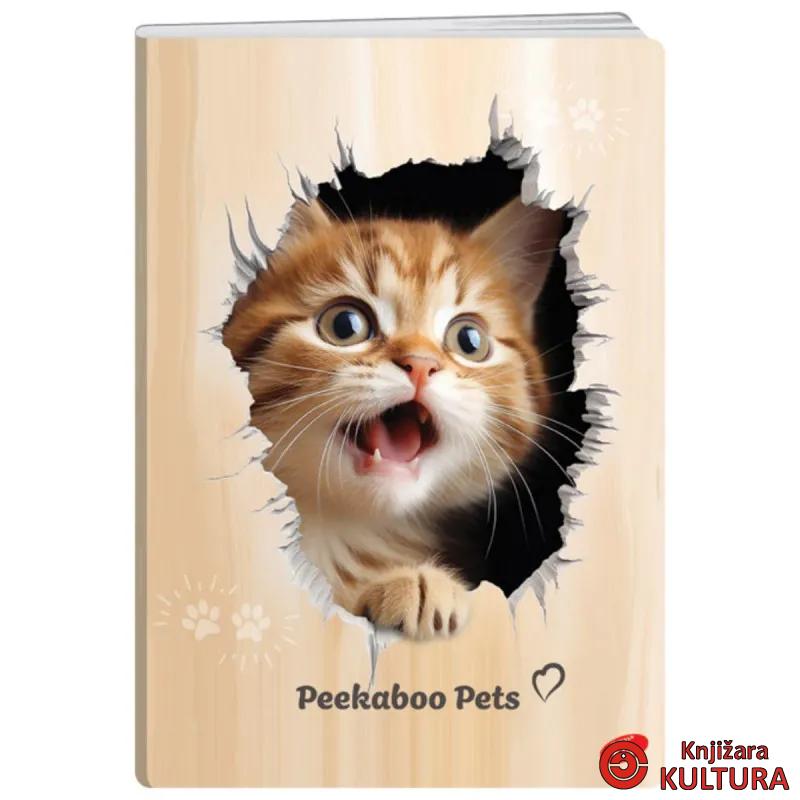 SVESKA A5 52L PEEKABOO KARO 