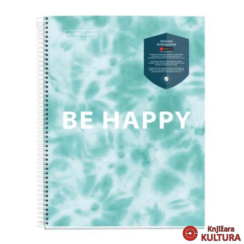 SVESKA A5 120 HOR 90G TIE DYE BLUE MR46786 