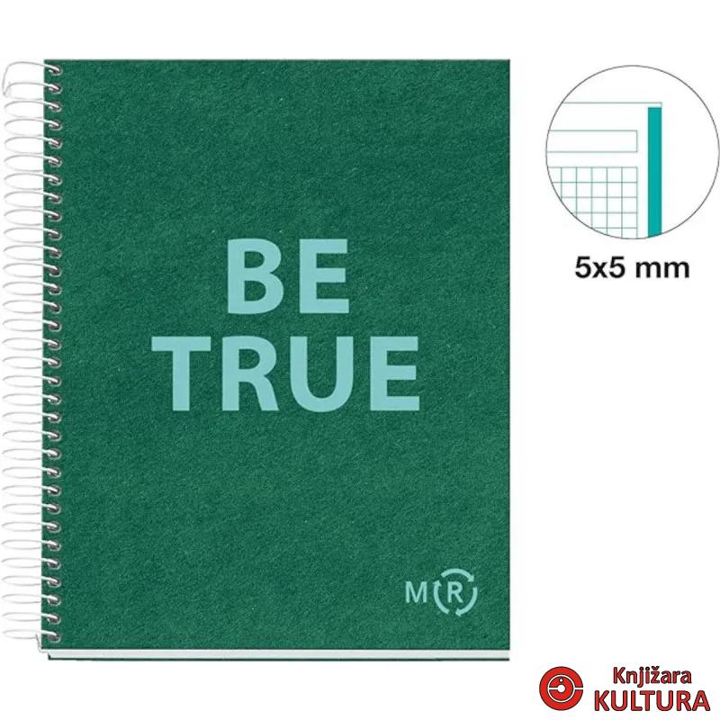 SVESKA A5 80 SQU 90G BE ECO EMERALD MR46901 