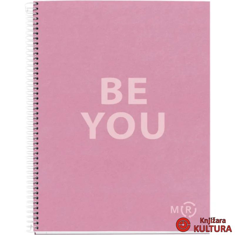 SVESKA A4 80 SQU 90G BE ECO PINK MR46885 