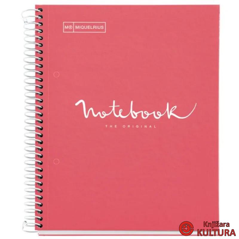 SVESKA1 A5 80 SQU. 90G EMOTIONS CORAL 
