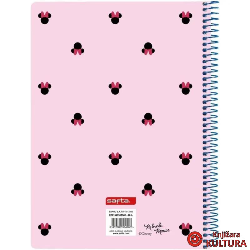 SVESKA SPIRALNA 80 H. T.P. MINNIE MOUSE 
